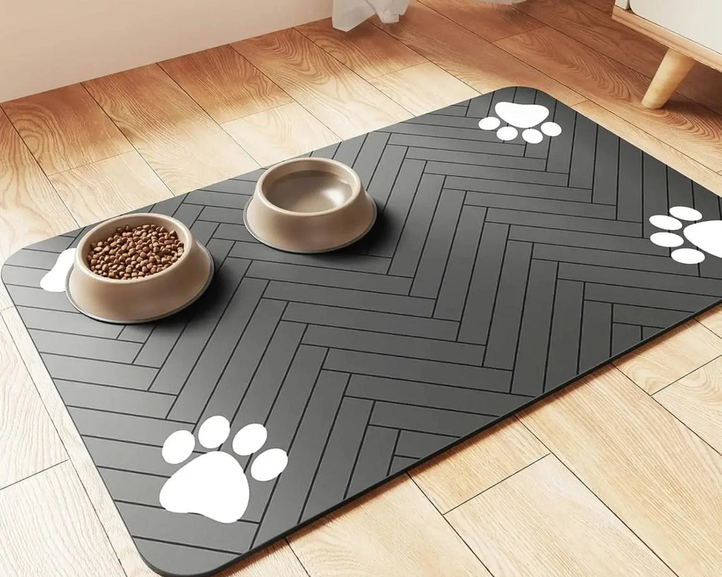 Absorbent Non-Slip Feeding Mat for Dogs and Cats