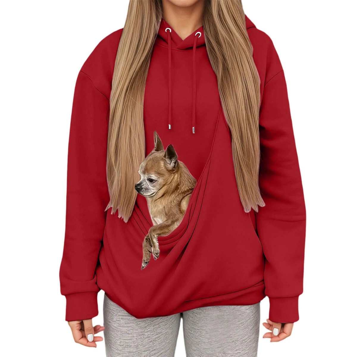 Athletic Unisex Pet Carrier Hoodie