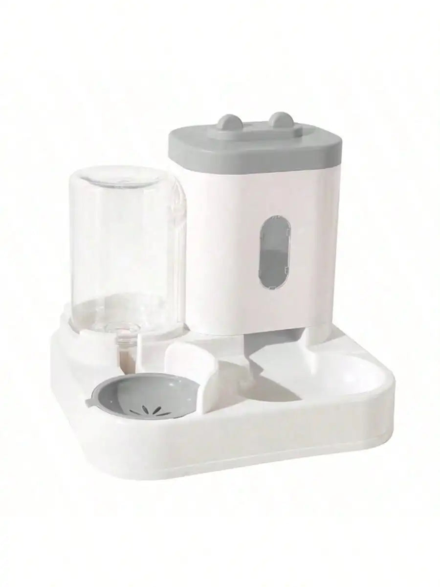Gravity-Fed Cat Water & Food Dispenser