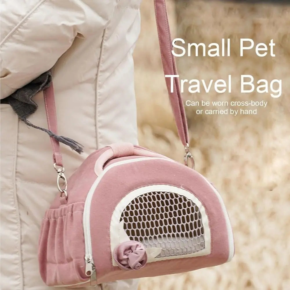 Soft Flannel Hamster Carrier Bag