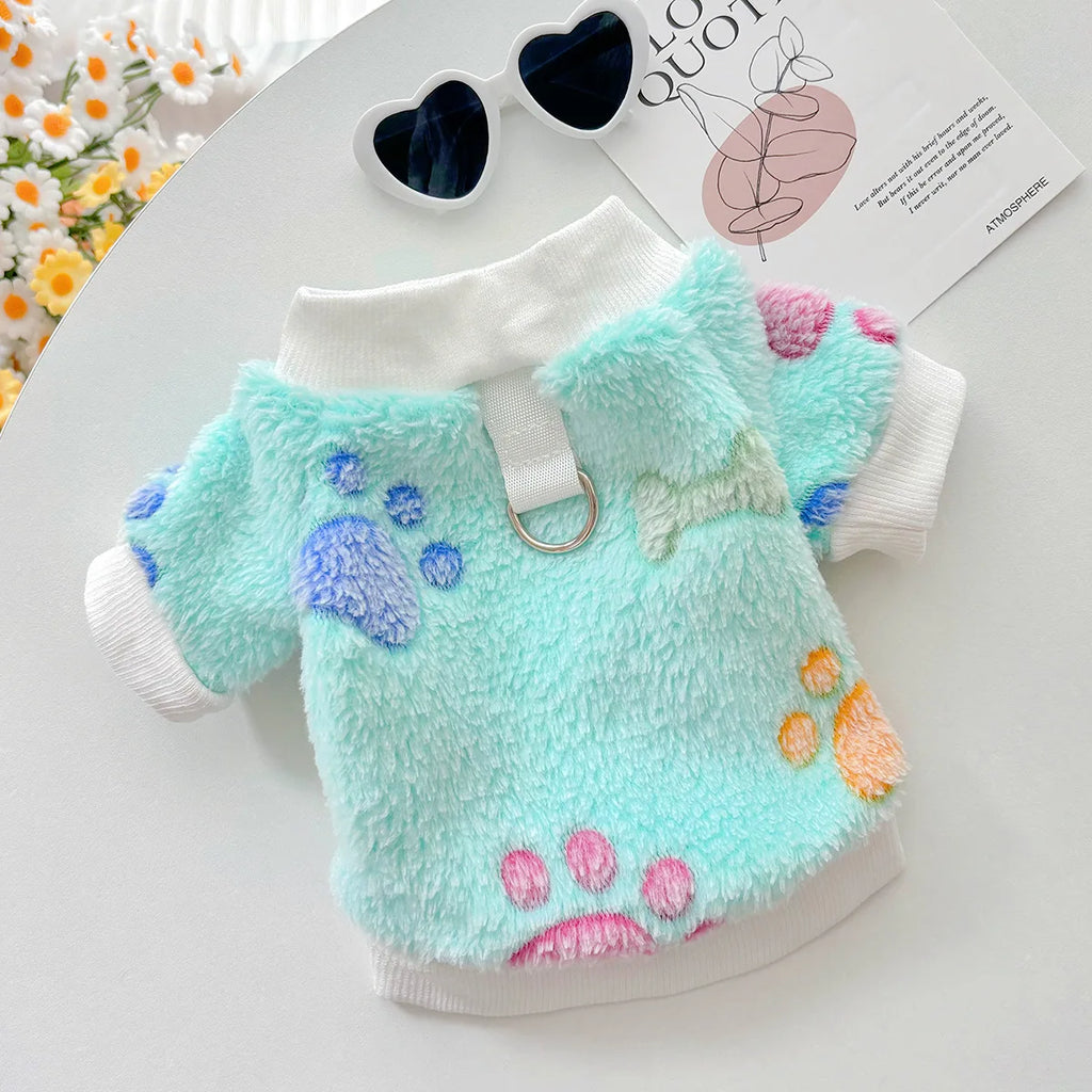 Super Soft Warm Winter Dog Jacket Hearted Print