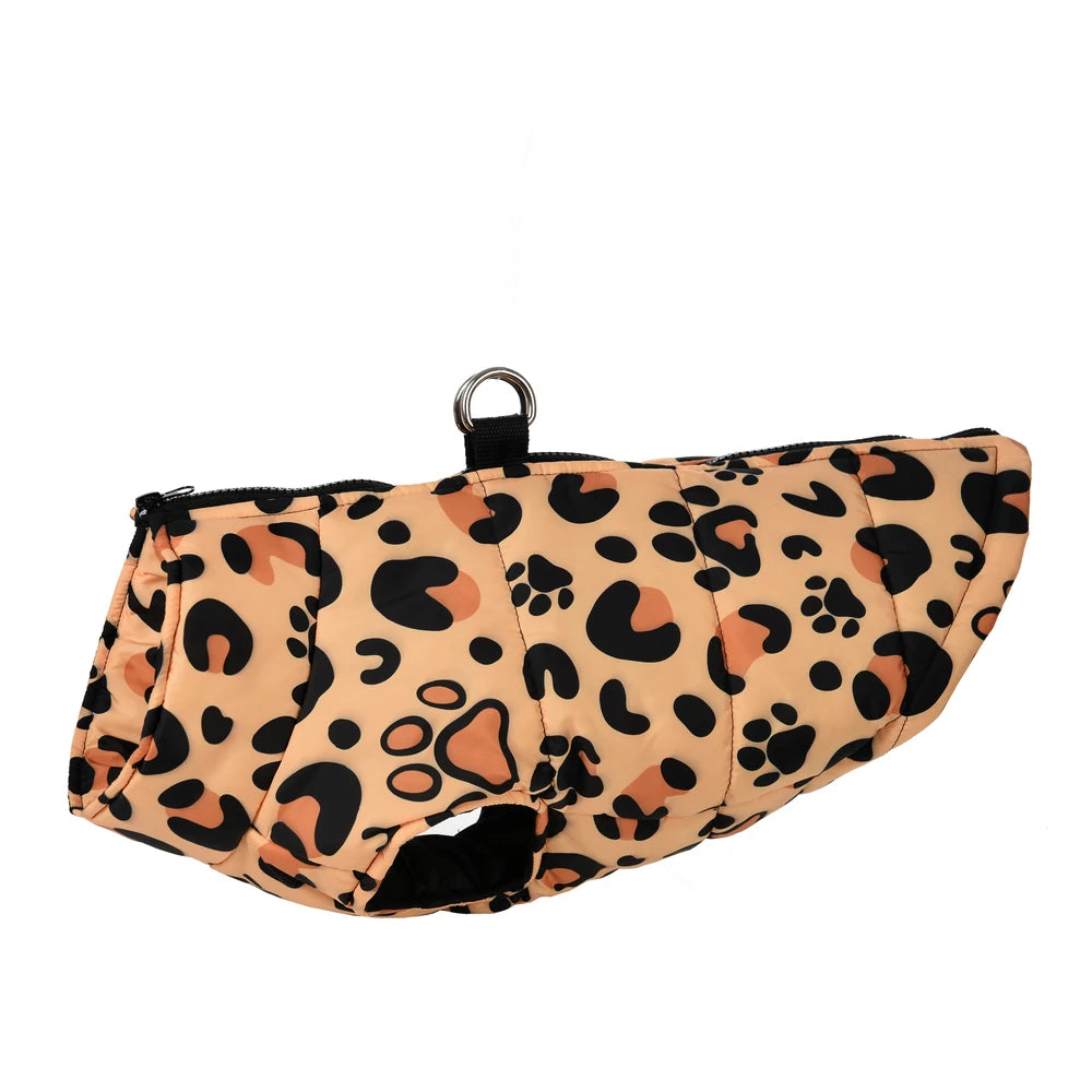 Leopard Print Warm Coat for Dogs