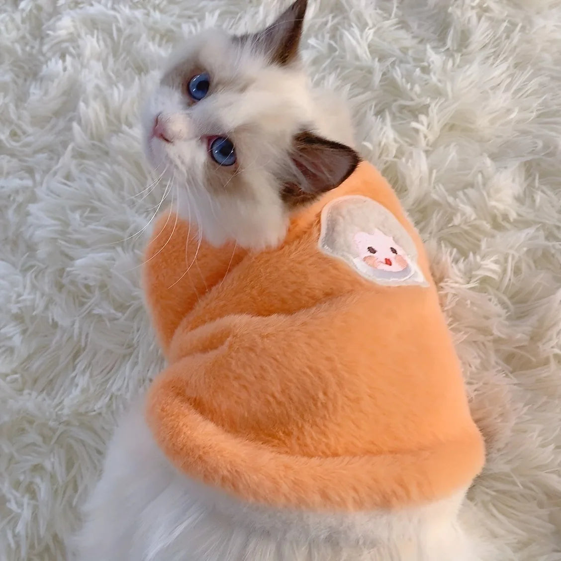 Cozy Winter Sweater Vest for Cats