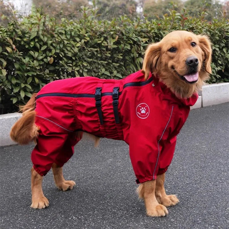 Reflective Waterproof Rain Jumpsuit for Dogs