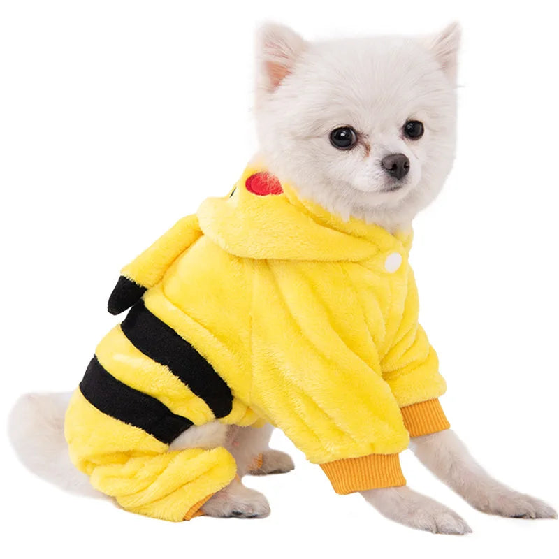 Soft Fleece Jumpsuit Hoodie for Dogs