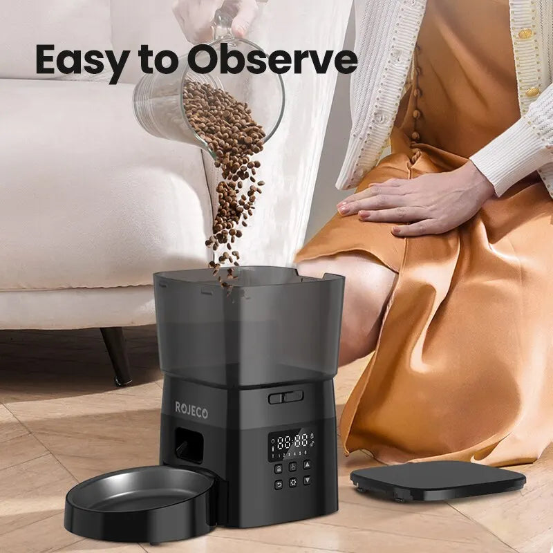 ROJECO Smart Automatic Pet Food Dispenser