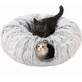 Foldable Plush Cat Tunnel Bed Cozy Hideaway