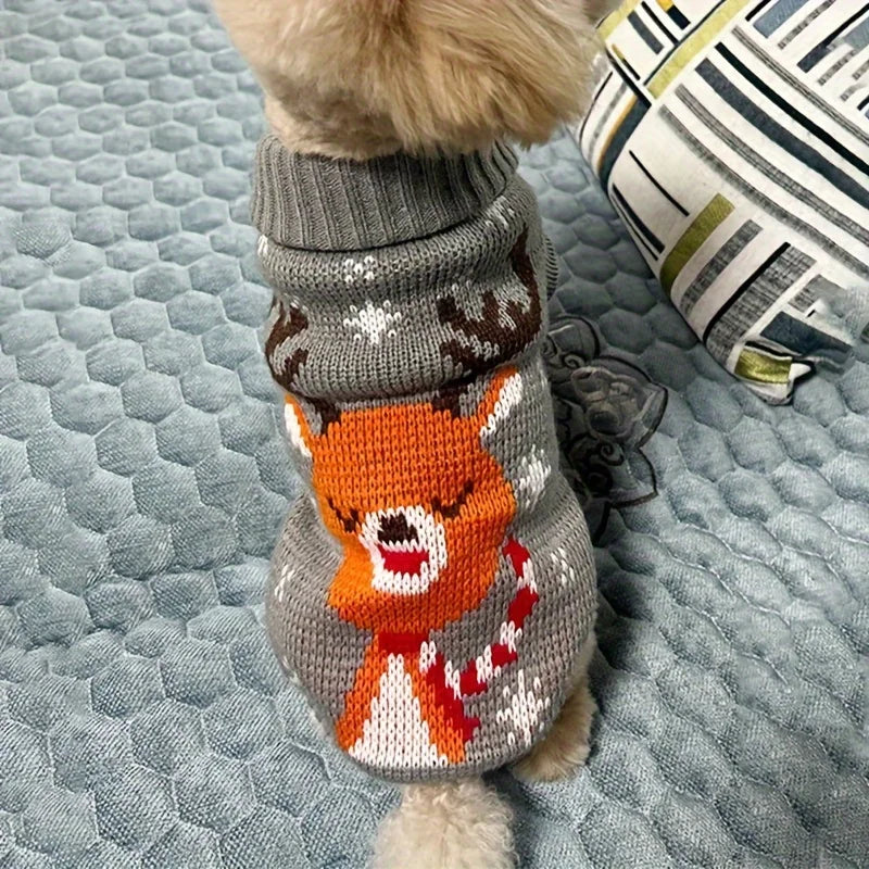 Knitted Christmas Wool Sweater for Pets