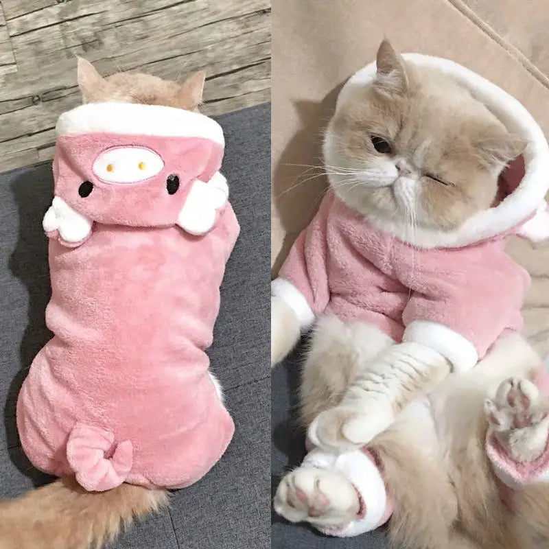 Soft Fleece Jumpsuit Hoodie for Dogs