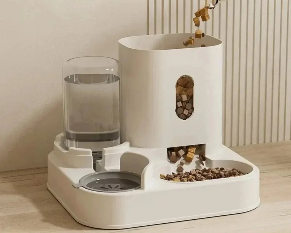 Automatic Pet Feeder with Water Fountain