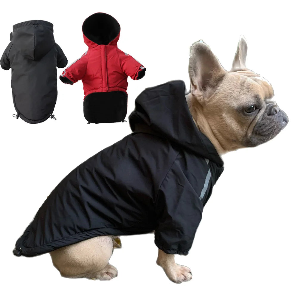 Reflective Hooded Waterproof Winter Dog Coat