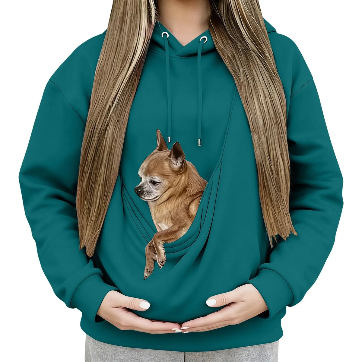 Athletic Unisex Pet Carrier Hoodie