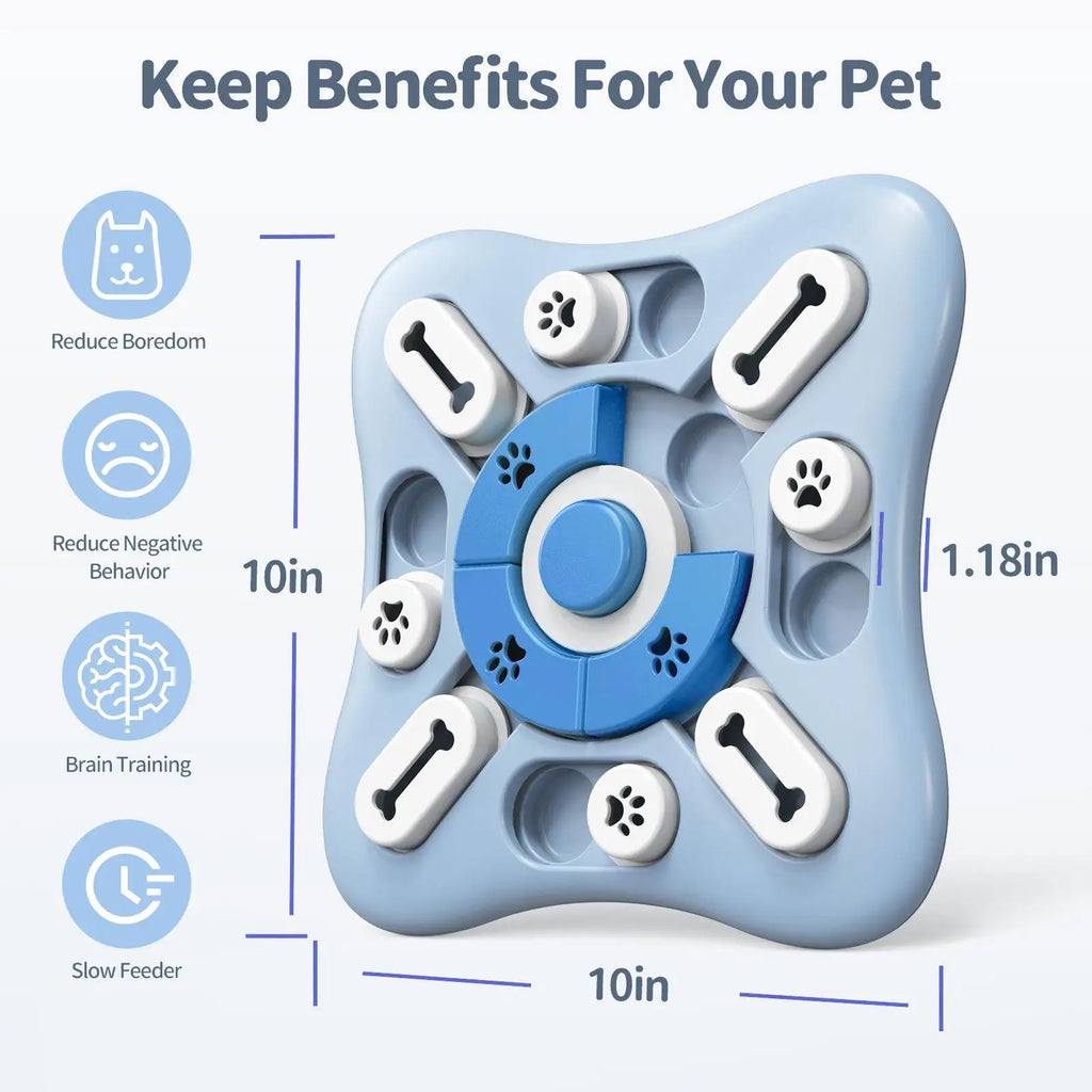 Interactive Slow Feeder Puzzle Bowl for Pets