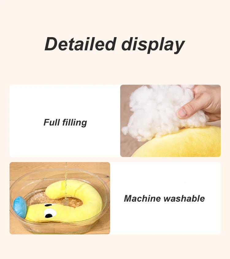 U-Shaped Winter Pillow Deep Sleep Pet Bed