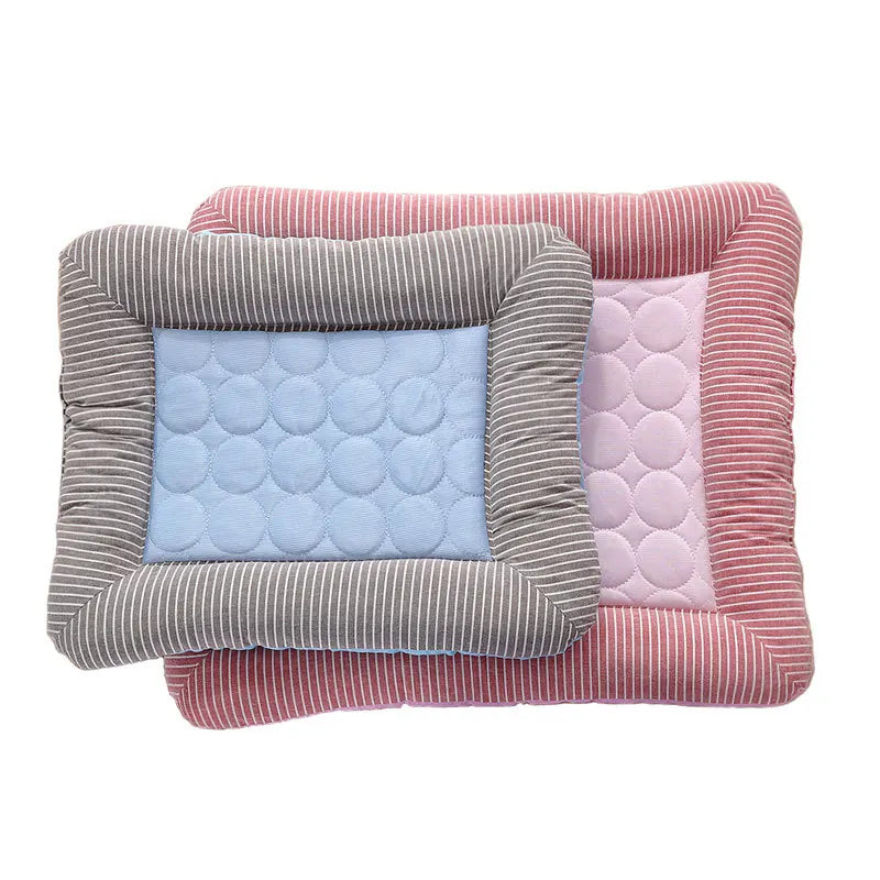 Cooling Ice Silk Pad Bed Dogs Cats