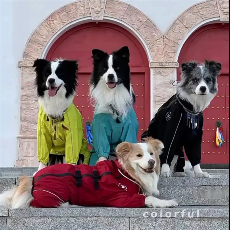 Reflective Waterproof Rain Jumpsuit for Dogs