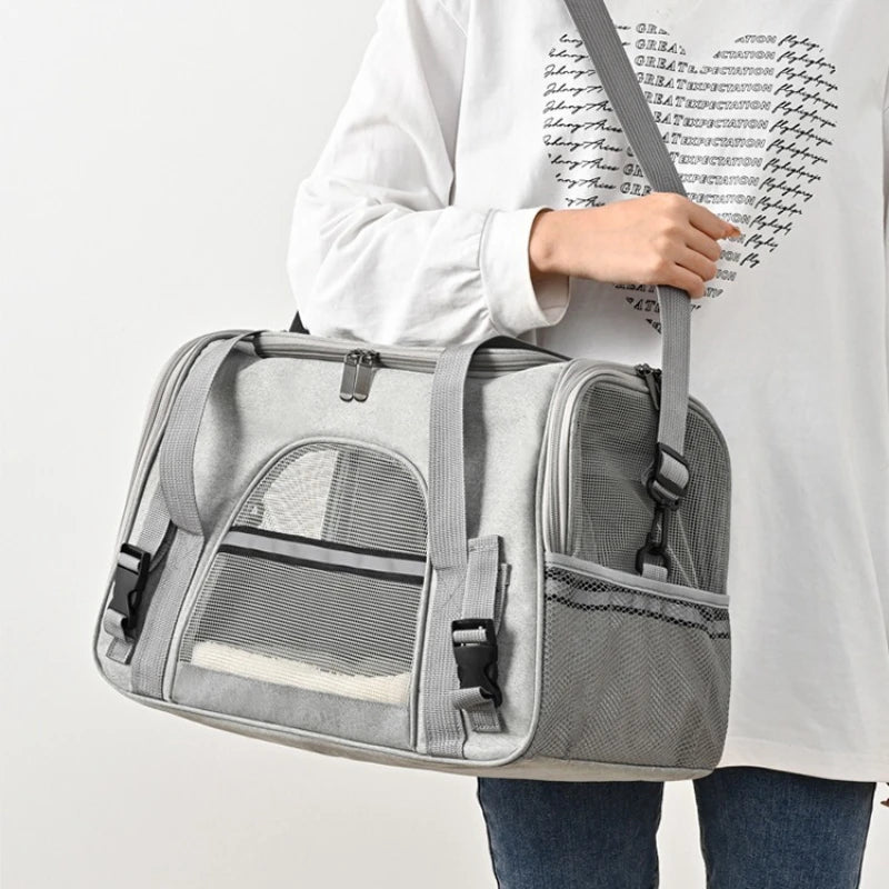 Foldable Breathable Pet Carrier Shoulder Bag