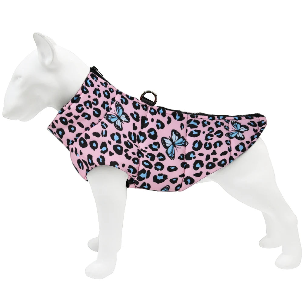 Leopard Print Warm Coat for Dogs