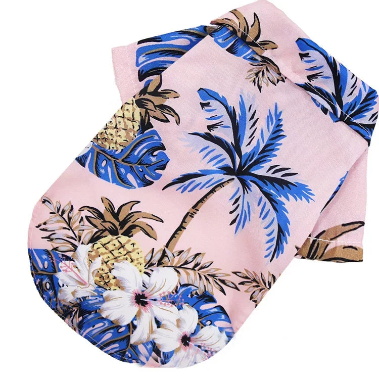 Breezy Hawaiian Print Shirt for Dogs