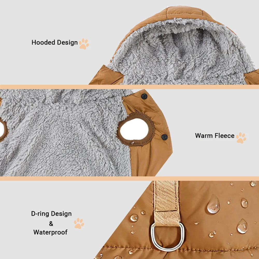 Windproof Cozy Fleece Jacket for Cats