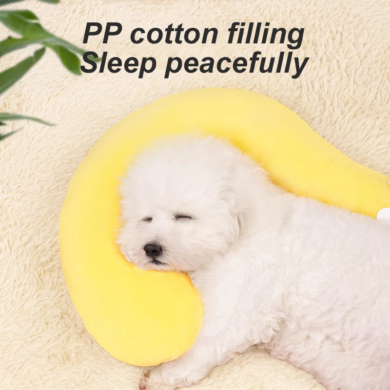 U-Shaped Winter Pillow Deep Sleep Pet Bed