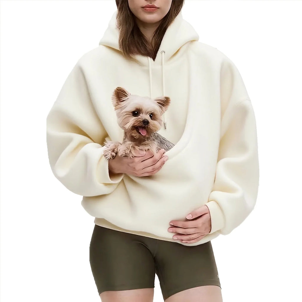 Kangaroo Pet Pouch Winter Hoodie