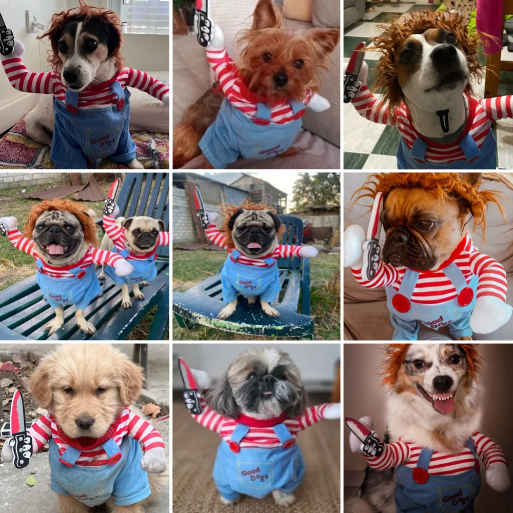 Spooky Halloween Cosplay Pullover for Dogs