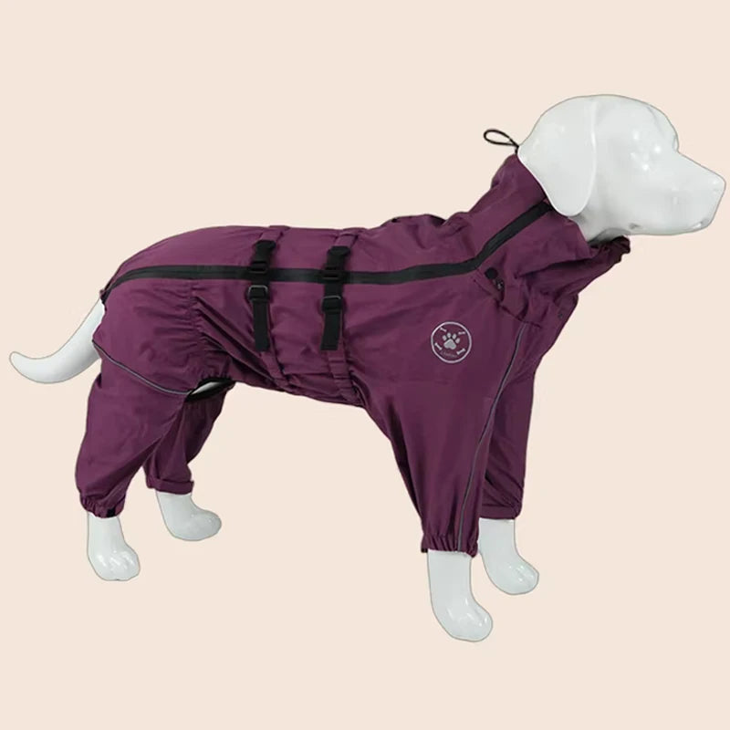 Reflective Waterproof Rain Jumpsuit for Dogs
