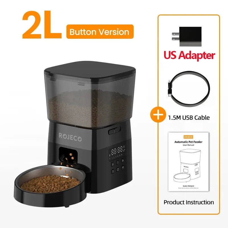 ROJECO Smart Automatic Pet Food Dispenser