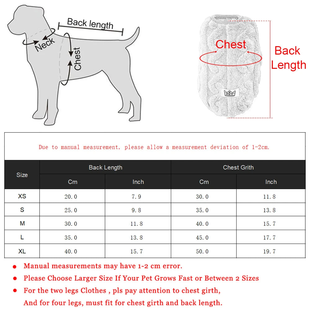 Warm Fleece Autumn Sweater for Pets