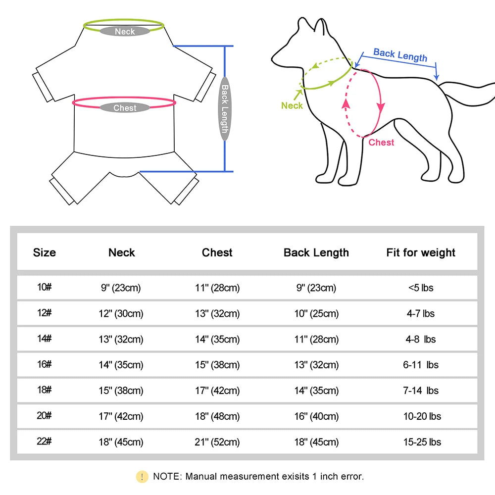 Super Warm Waterproof Jumpsuit for Dogs