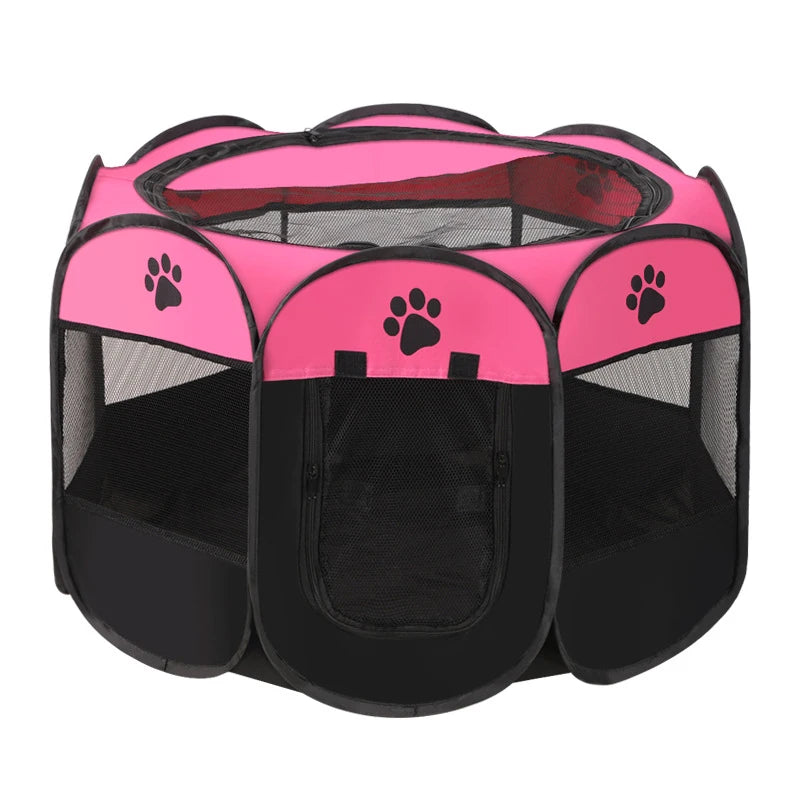 Folding Octagonal Pet Tent Outdoor Playpen Shelter