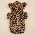 Plush Leopard Hoodie with Cute Ears