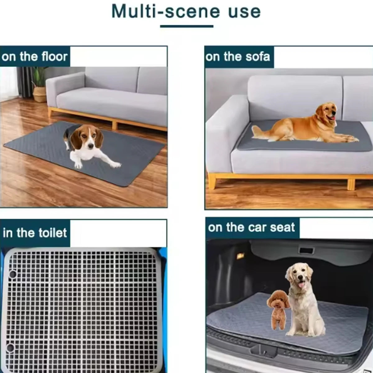 Reusable Waterproof Dog Pee Pad Training Mat