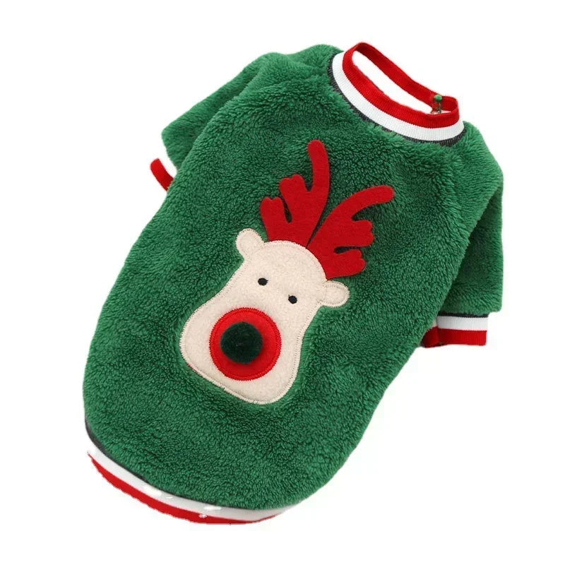 Warm Christmas Elk Hoodie for Pets