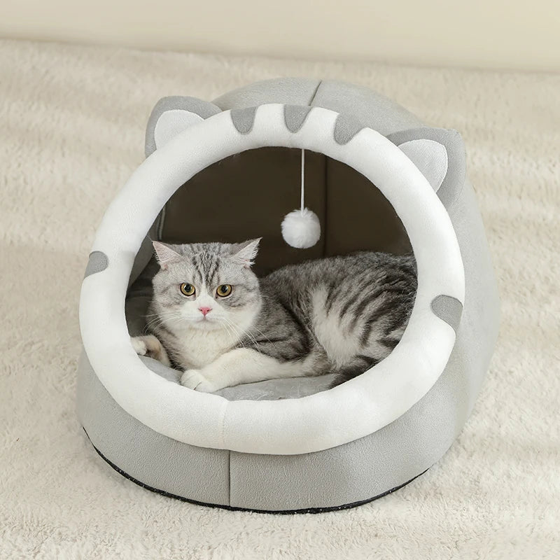 Warm Cave Cushion Cat Bed Pet House