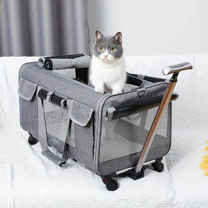 Wheeled Airline-Approved Pet Trolley Carrier
