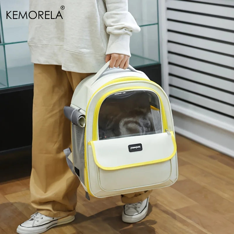 Foldable Mesh Pet Carrier Backpack