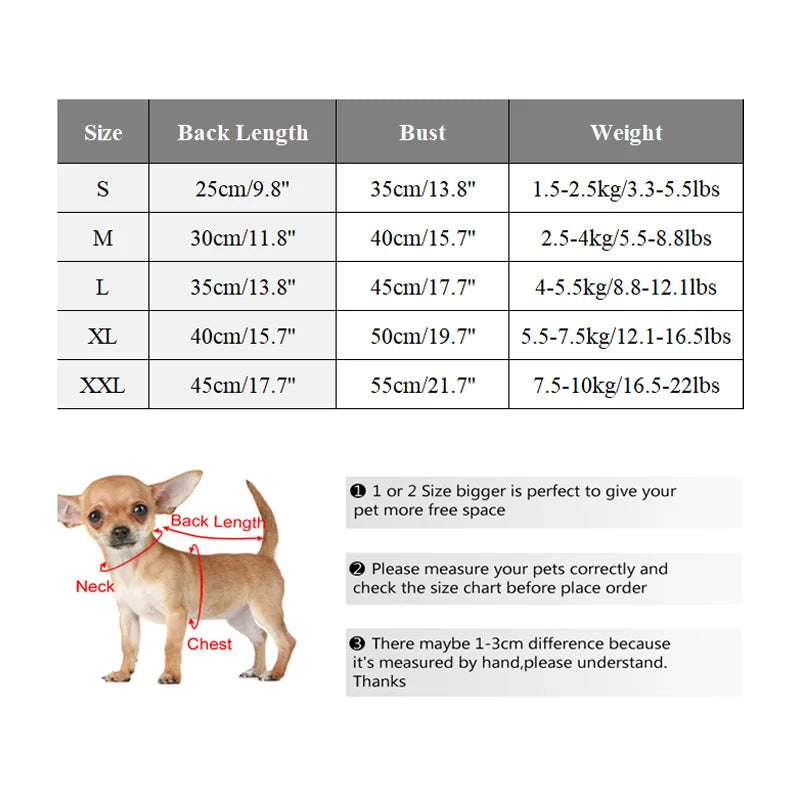 Thick Warm Sweatshirt Coat for Dogs