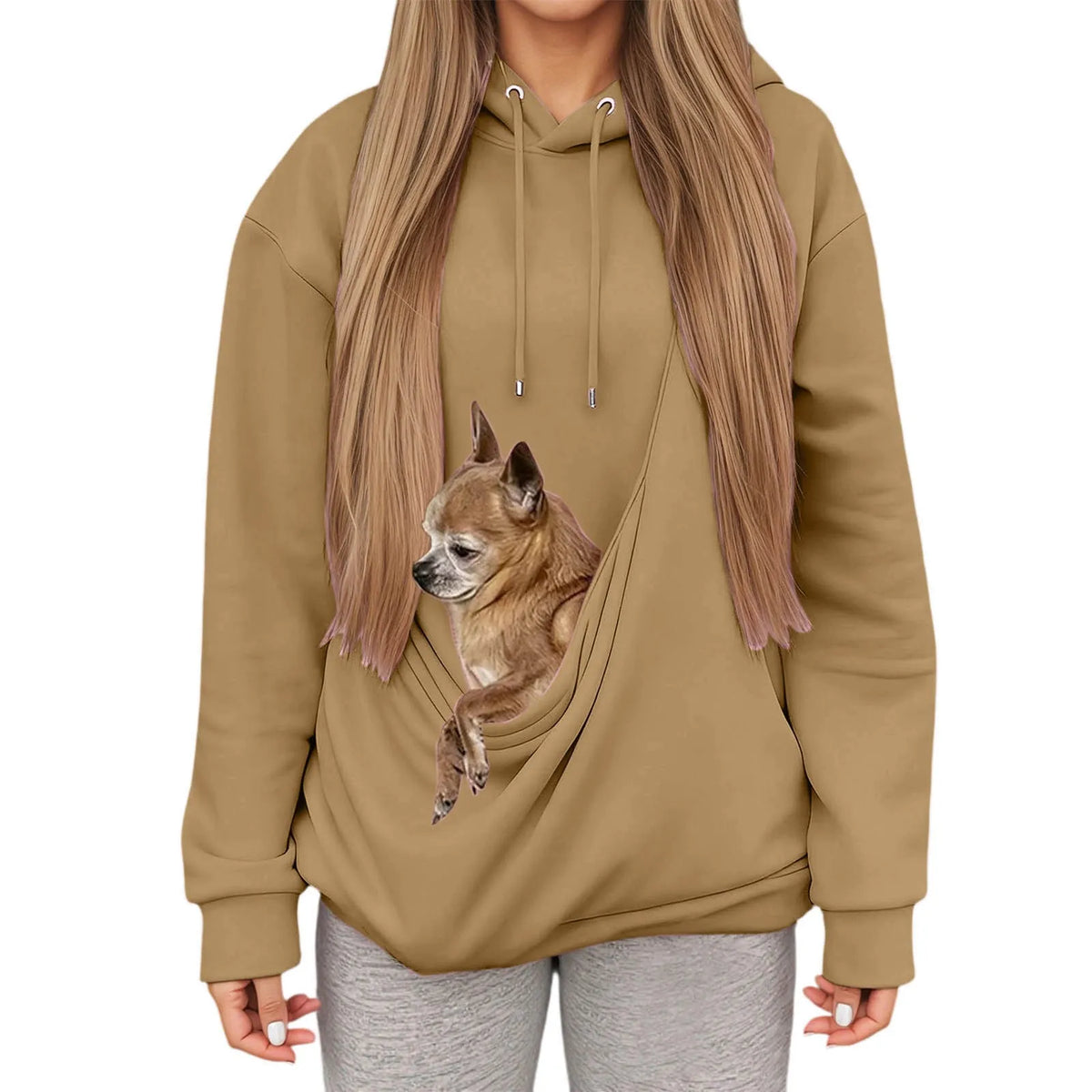 Athletic Unisex Pet Carrier Hoodie
