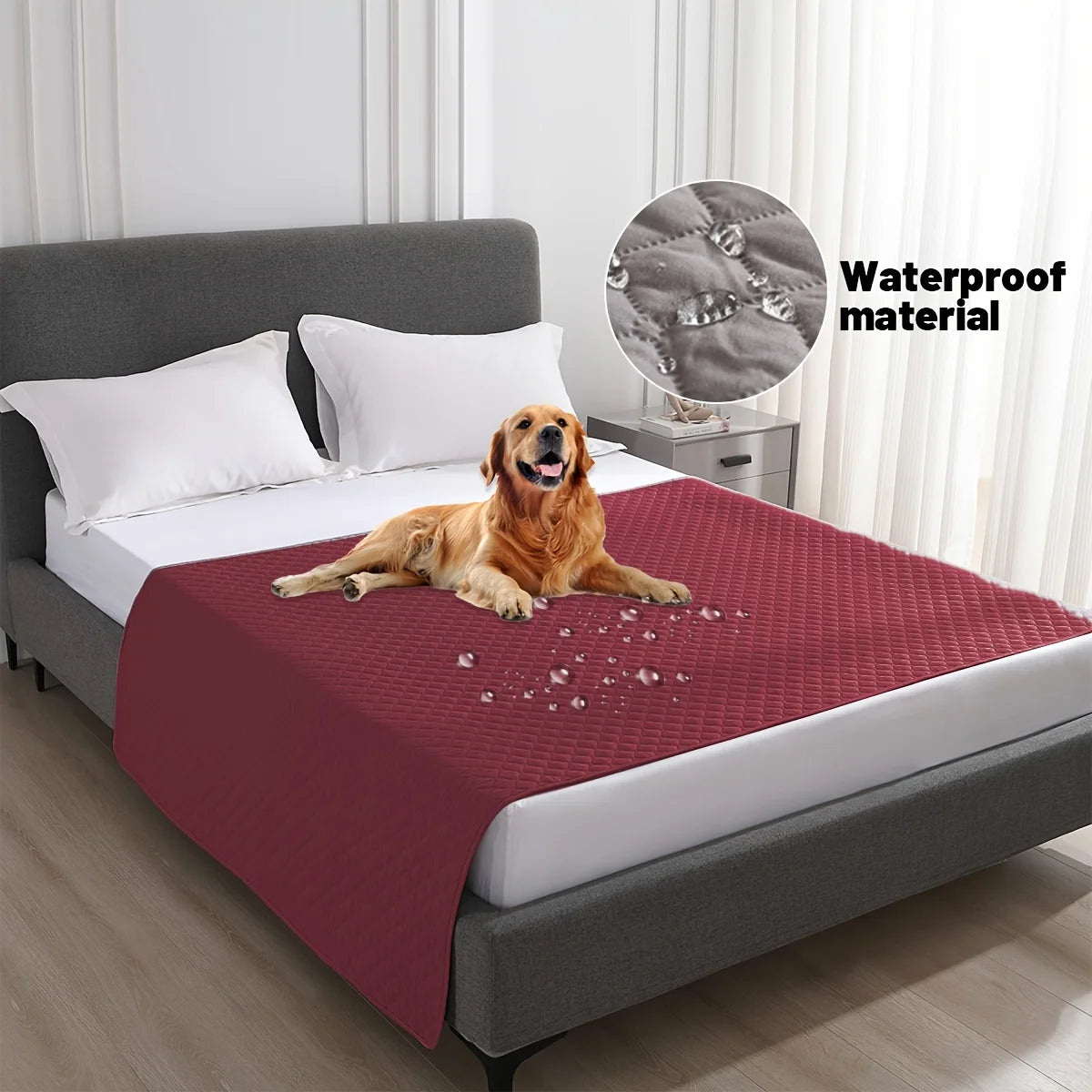 Non-Slip Waterproof Pet Bed Cover for Dogs