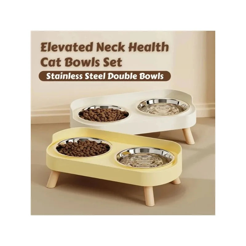 Elevated Dual Food & Water Pet Station