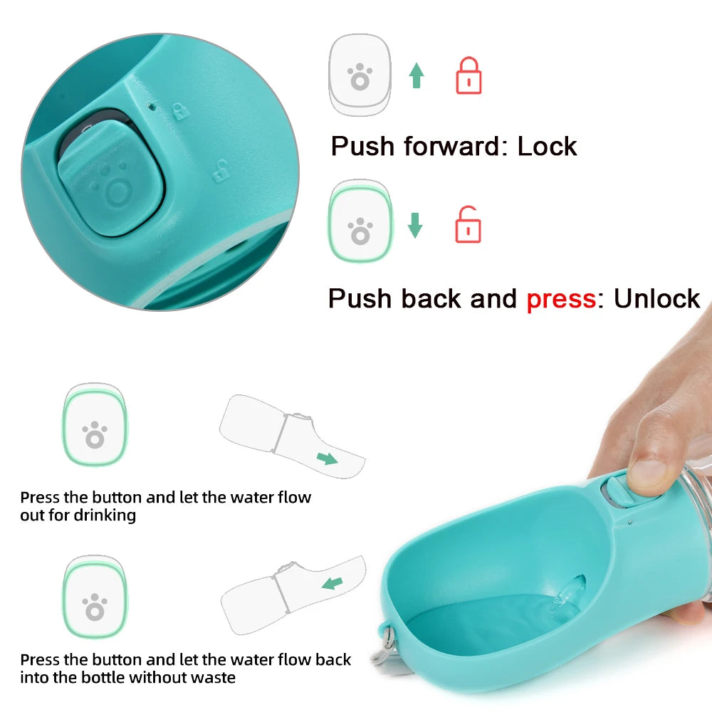 550ml Portable Outdoor Pet Water Bottle