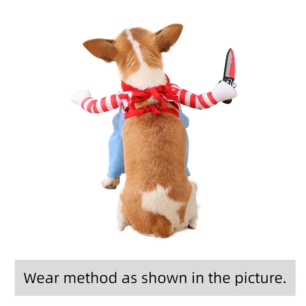 Spooky Halloween Cosplay Pullover for Dogs