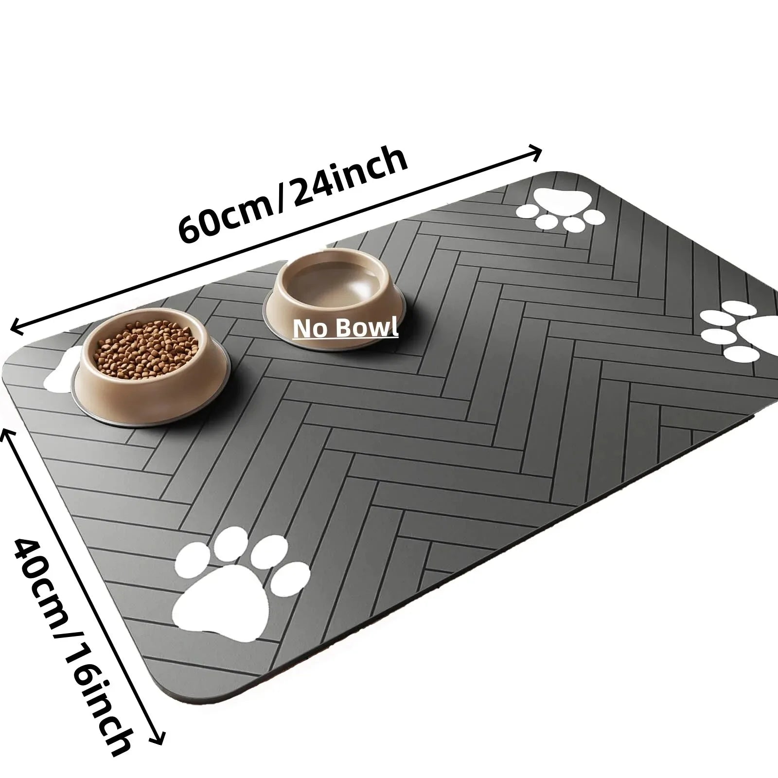 Absorbent Non-Slip Feeding Mat for Dogs and Cats