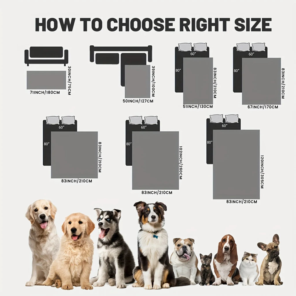 Non-Slip Waterproof Pet Bed Cover for Dogs