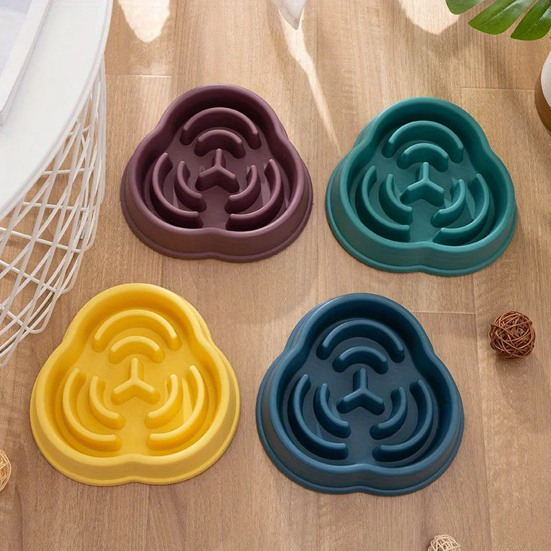 Anti-Choke Slow Feeder Pet Food Bowl