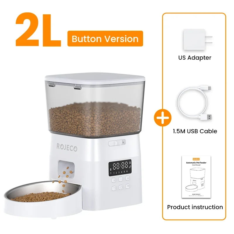 ROJECO Smart Automatic Pet Food Dispenser