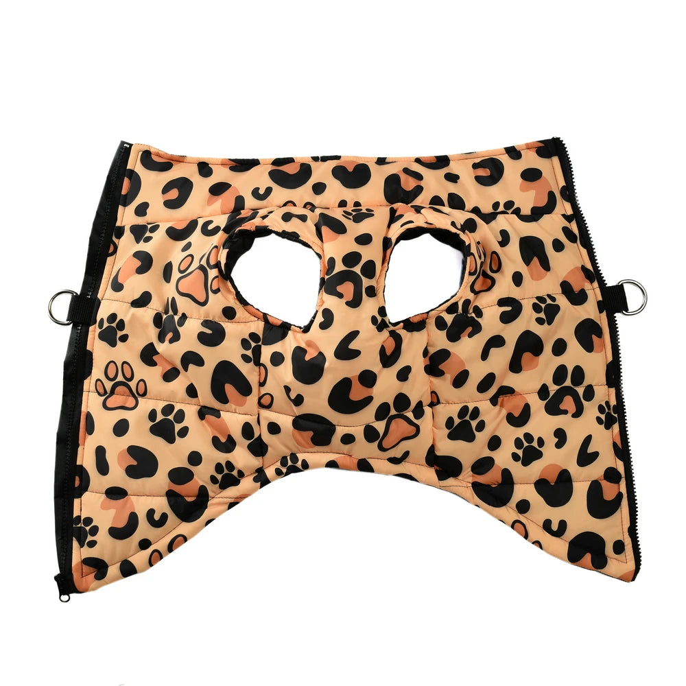 Leopard Print Warm Coat for Dogs