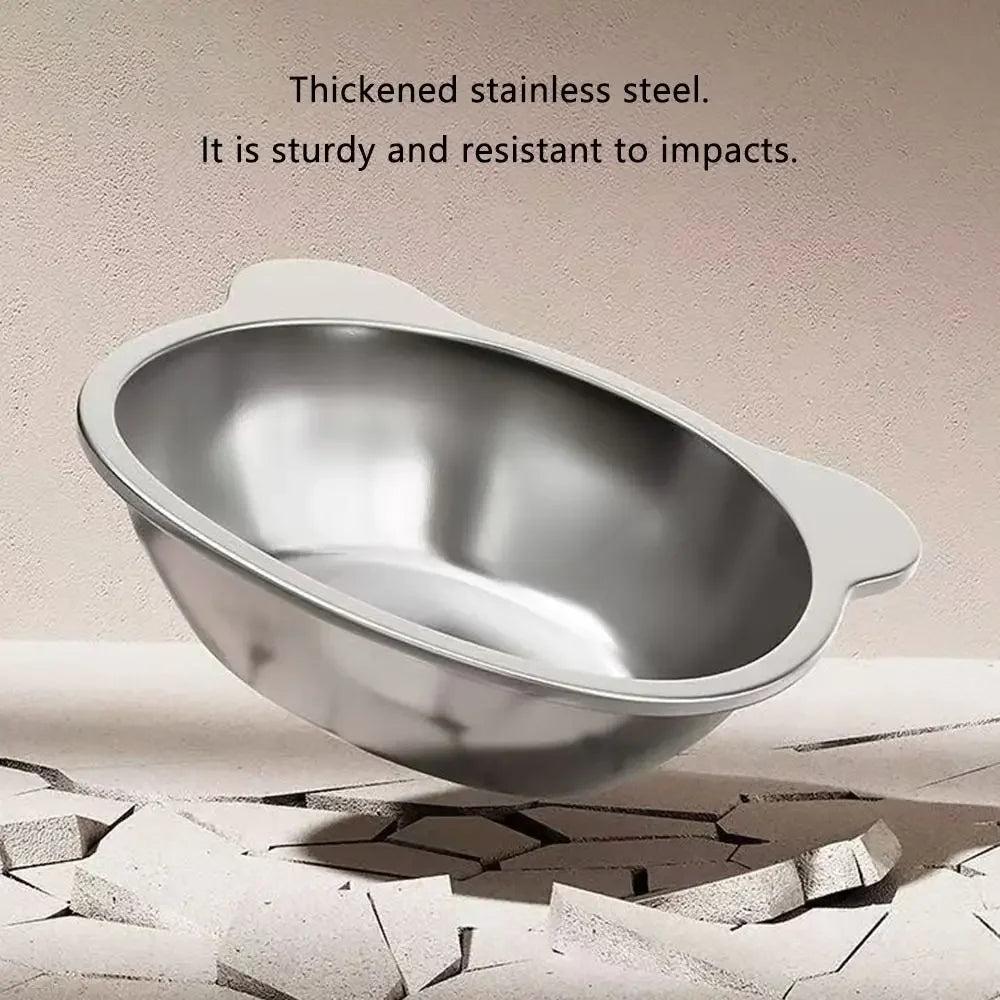 Tilted Elevated Stainless Steel Cat Bowl